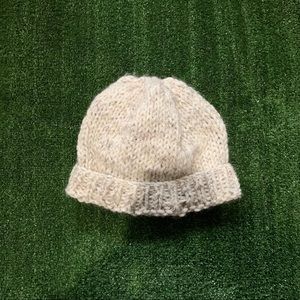 Ribbed brim knit beanie (handmade)